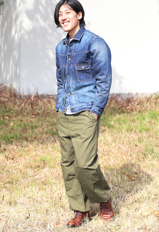 NON CARGO PANTS＋DENIM JACKET STYLE