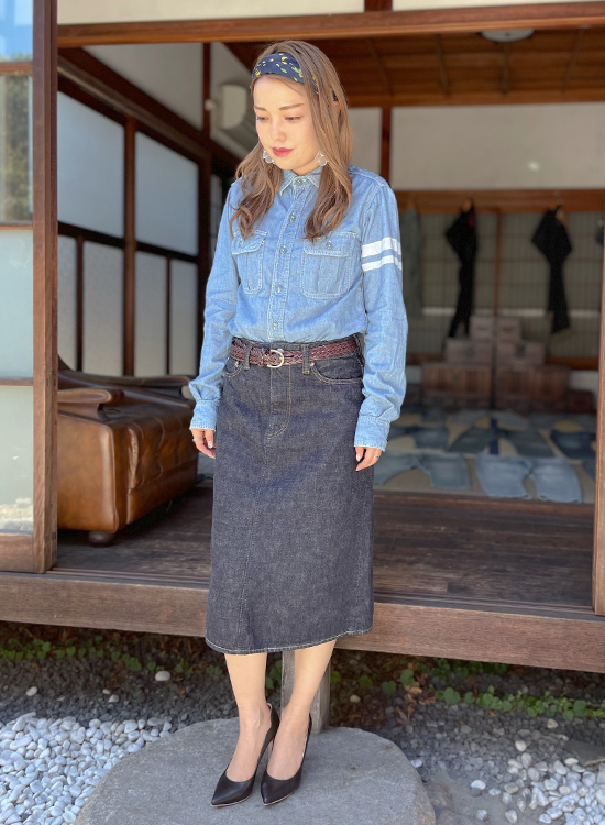 ヴィンテージスタイル 5oz シャンブレーシャツ | デニム研究所 by JAPAN BLUE オンラインショップ