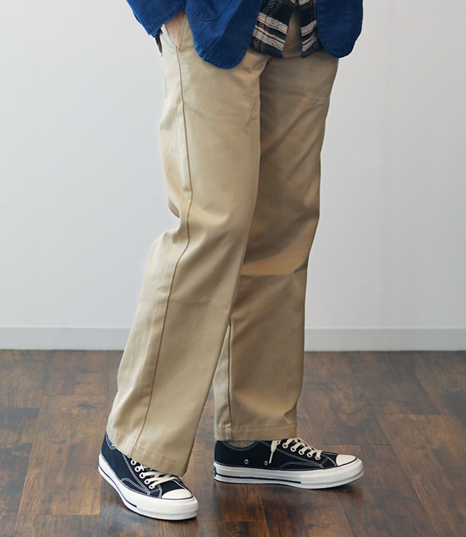 JAPAN BLUE JEANS THE WORK PANTS さまざまな体型の方に合うベーシックなシルエットに仕立てました