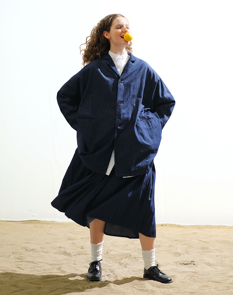 SETTO CLUEL掲載 No.01 Market Jacket×Market Skirt コーディネート全身