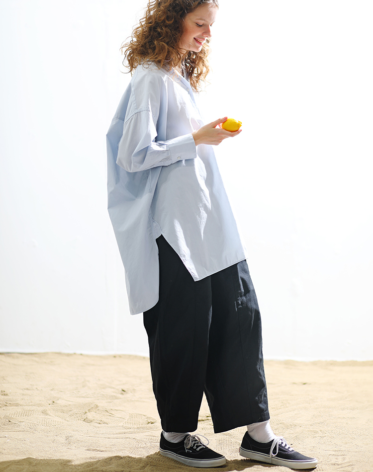 SETTO CLUEL掲載 No.03 Middle Shirt×Parachute Pants コーディネート ディテール