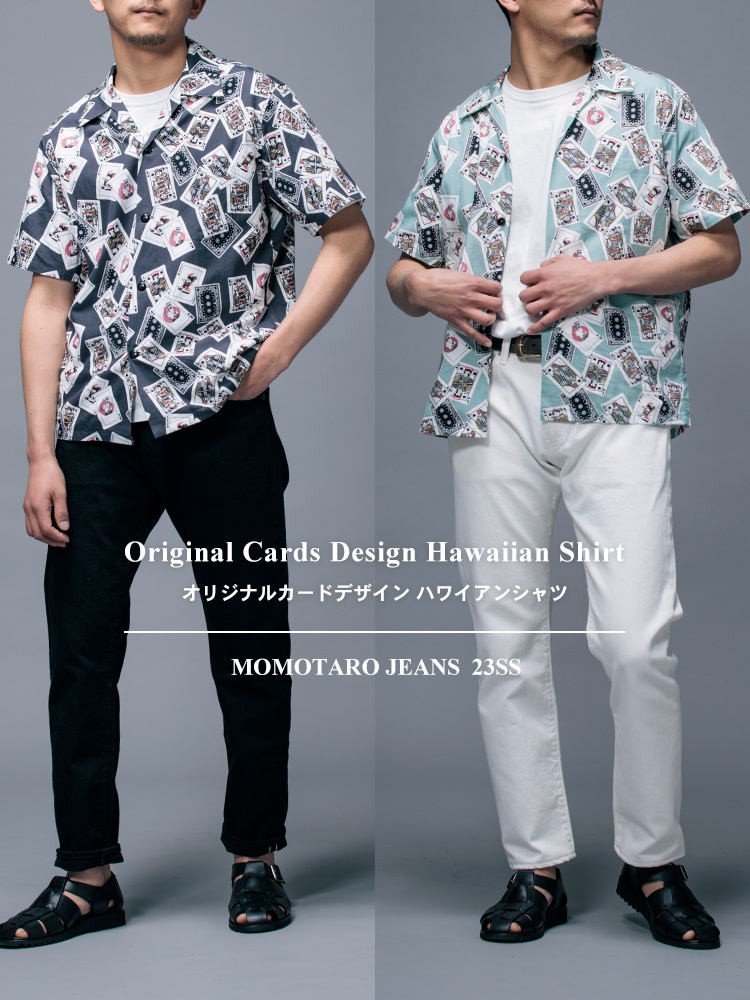 23SS Original Cards Design Hawaiian Shirt / オリジナルカード
