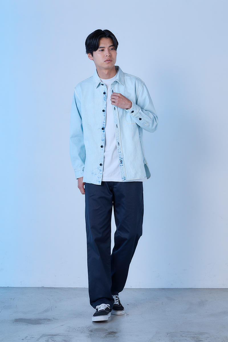 JAPAN BLUE JEANS 13oz Denim shirt　BLE 着用イメージ