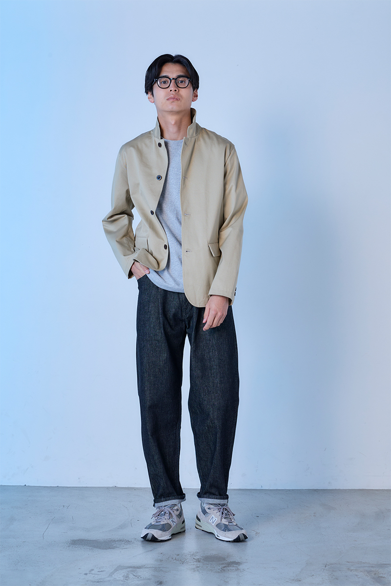 JAPAN BLUE JEANS 13oz Denim wide Tapered　DGY 着用イメージ
