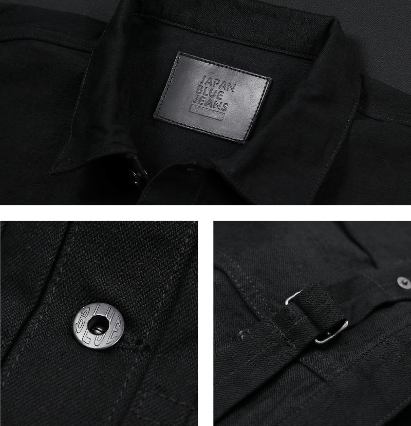 BLACK DENIM JACKET detail