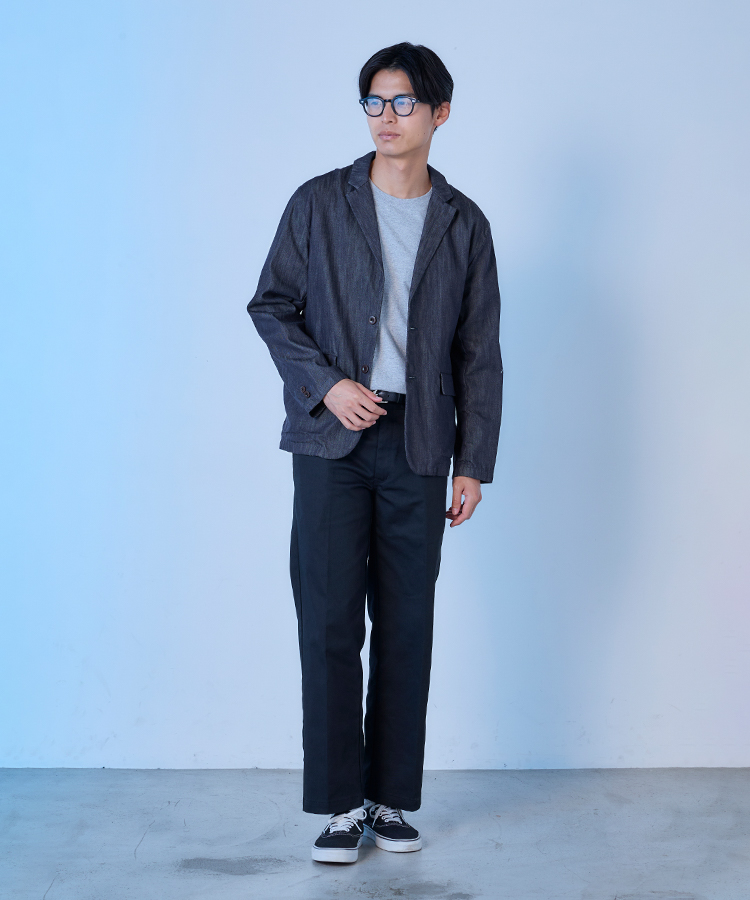 JAPAN BLUE JEANS　SHIN DENIM　テーラードジャケット　着用イメージ01