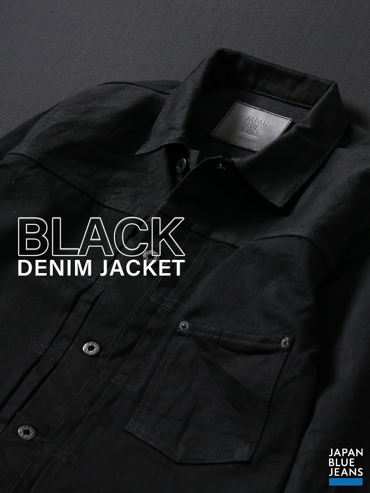 JAPAN BLUE JEANS BLACK DENIM JACKET SP版