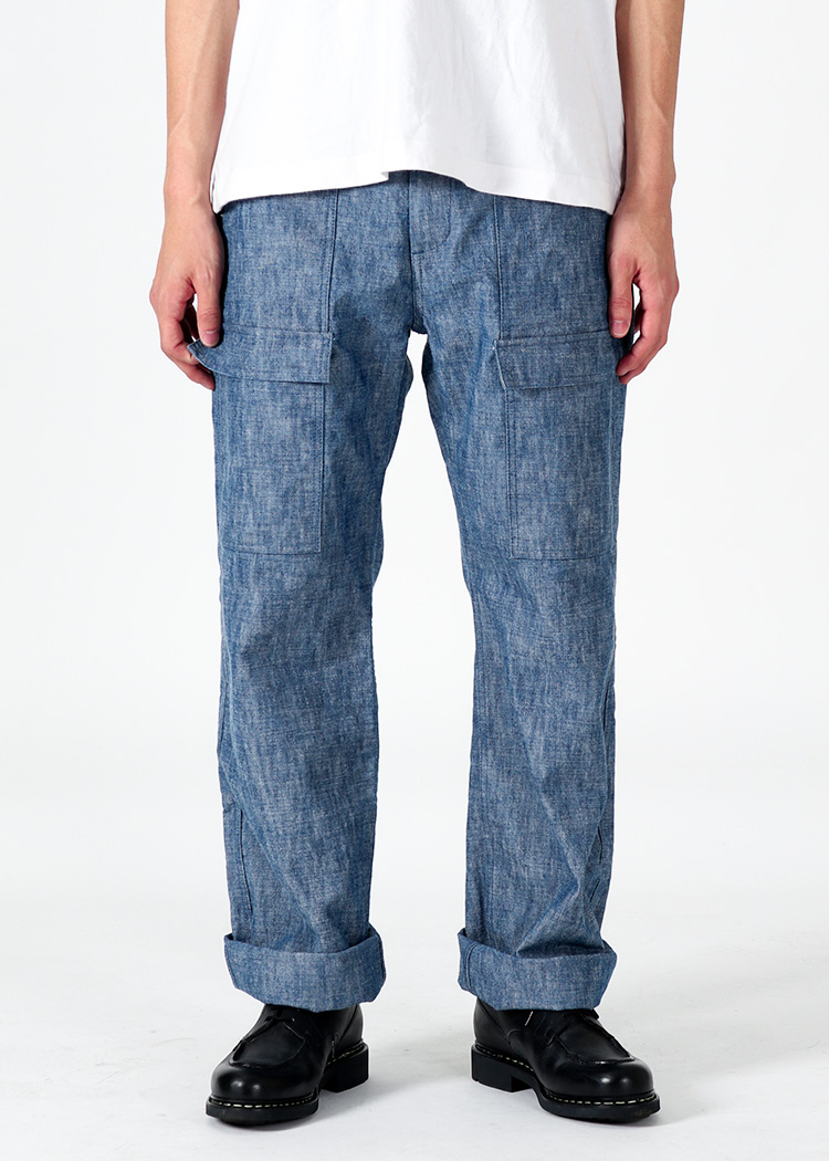 JAPAN BLUE JEANS 24SS 14oz Heavy Chambray Bush Pants