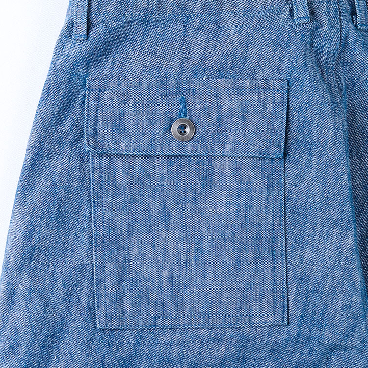 14oz Heavy Chambray Bush Shorts 着用寄り写真