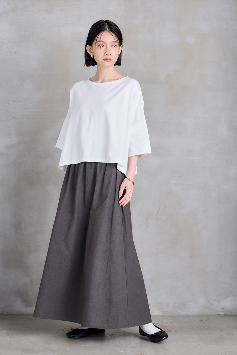 SETTO 24SS FARMS SKIRT 着用イメージ01