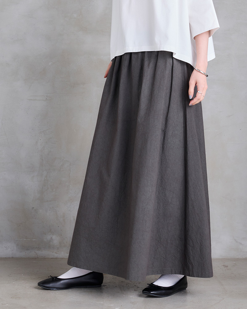 SETTO 24SS FARMS SKIRT 着用イメージ03