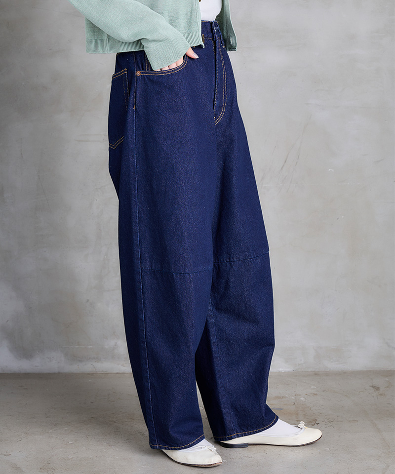 SETTO 11oz KNEE JEANS ID 着用イメージ02