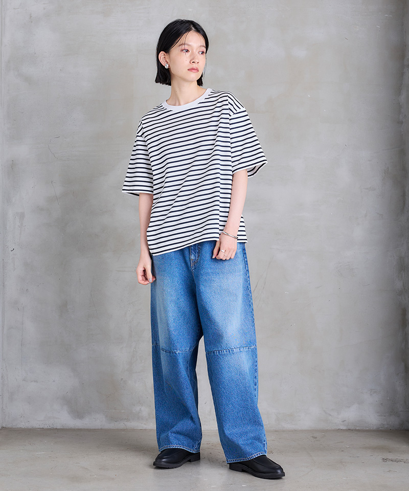 SETTO 11oz KNEE JEANS MID 着用イメージ05