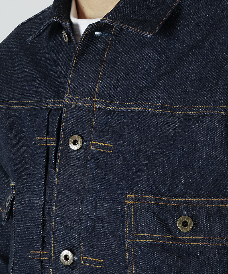 JAPAN BLUE JEANS JBGJ1003 14.8oz Type2 Denim jacket ソフトデニムセルヴィッチ ディテール首回り