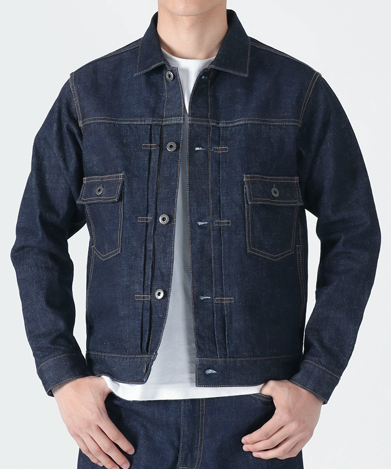 JAPAN BLUE JEANS JBGJ1003 14.8oz Type2 Denim jacket ソフトデニムセルヴィッチ 着用