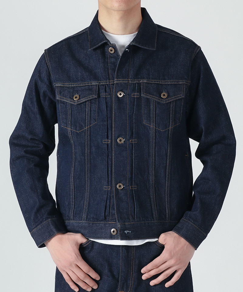 JAPAN BLUE JEANS JBGJ1003 14.8oz Type4 Denim jacket ソフトデニムセルヴィッチ 着用