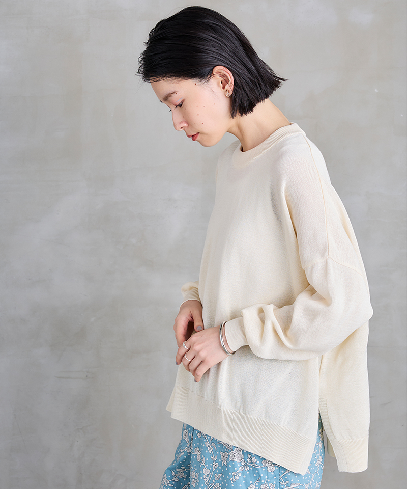 SETTO 24SS SHARI KNIT 着用イメージ02