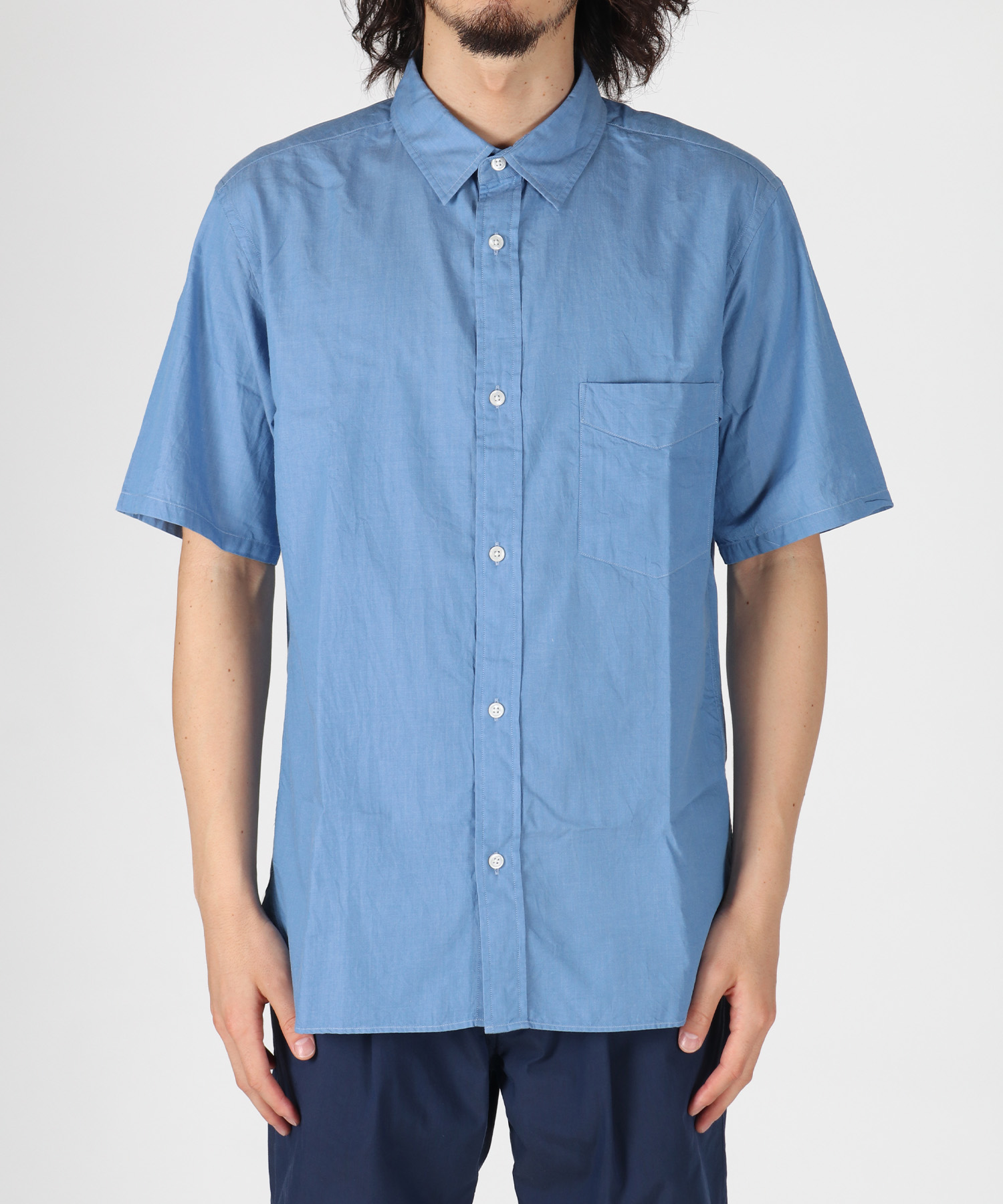 3oz Denim S/S Shirt,3oz Miracle Light Denim