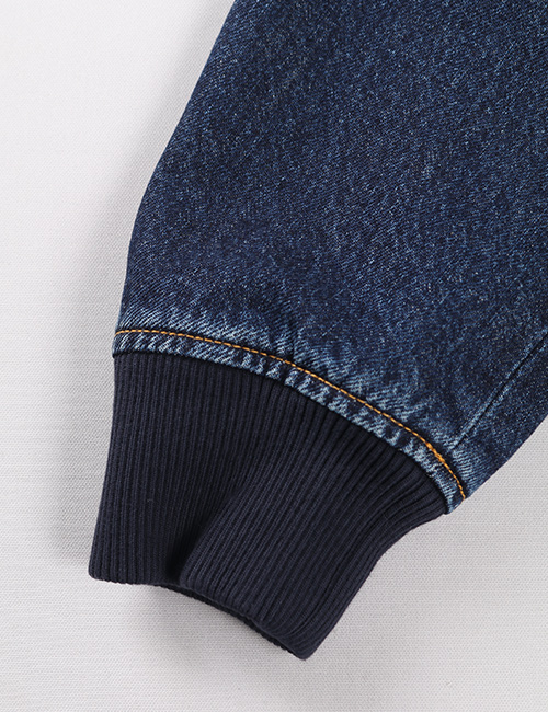 13oz Denim Bomber Jacket Aging Photo4