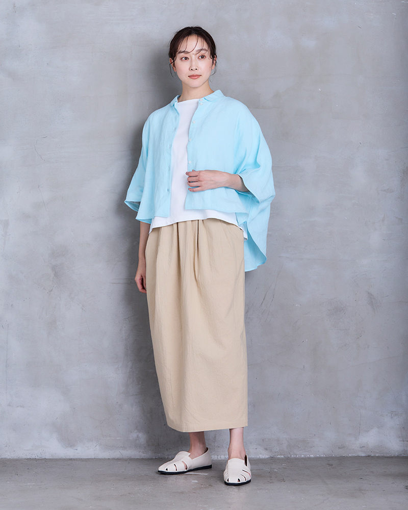 COMFYシリーズベージュスカートコーディネート