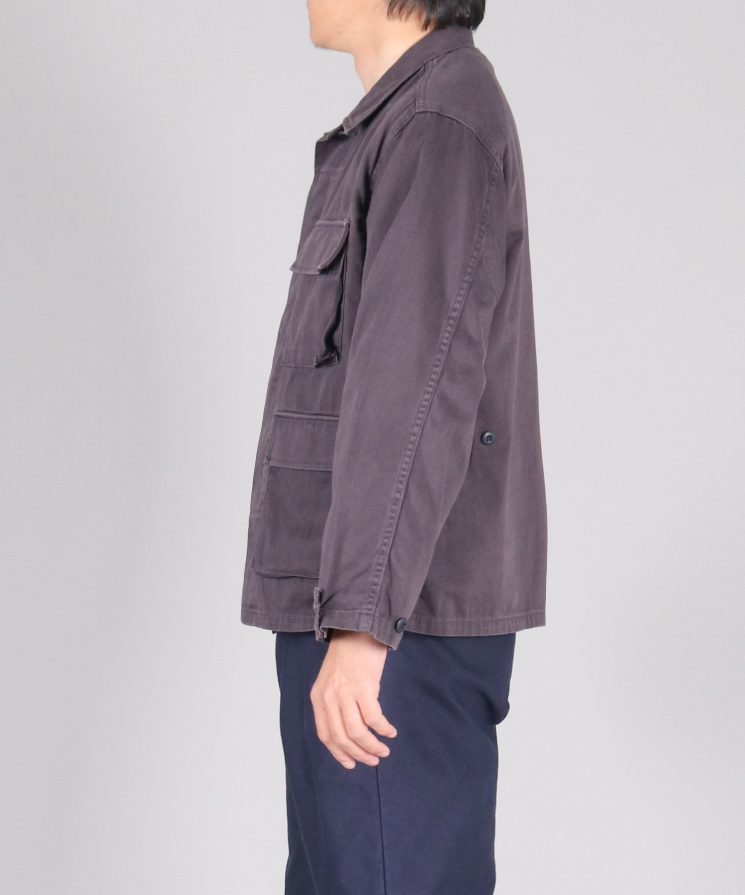 Fatigue Jacket 硫化染めルーズサテン
