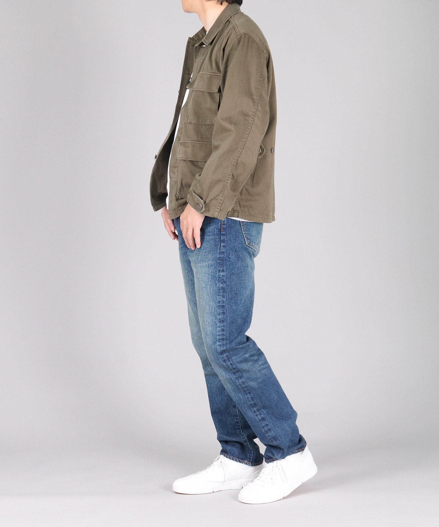 Fatigue Jacket 硫化染めルーズサテン