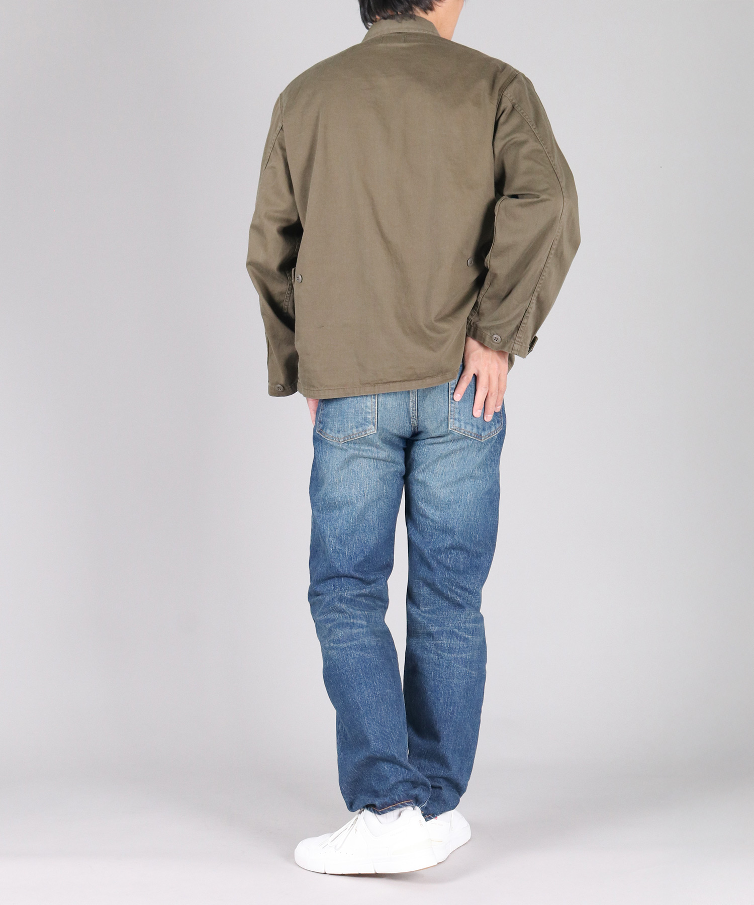 Fatigue Jacket 硫化染めルーズサテン